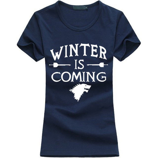 Kawaii Printed Game of Thrones women T Shirt summer Casual cotton Tops tees fashion harajuku brand female punk t-shirt