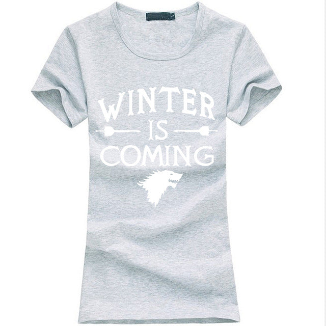 Kawaii Printed Game of Thrones women T Shirt summer Casual cotton Tops tees fashion harajuku brand female punk t-shirt