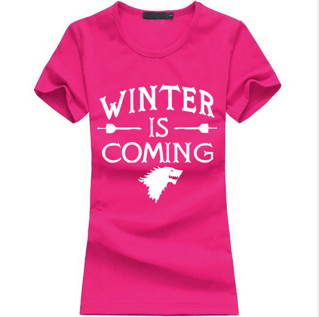 Kawaii Printed Game of Thrones women T Shirt summer Casual cotton Tops tees fashion harajuku brand female punk t-shirt
