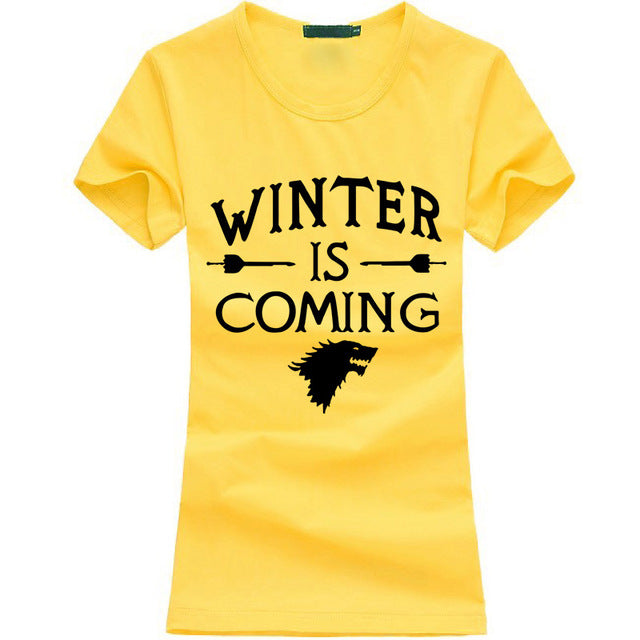 Kawaii Printed Game of Thrones women T Shirt summer Casual cotton Tops tees fashion harajuku brand female punk t-shirt