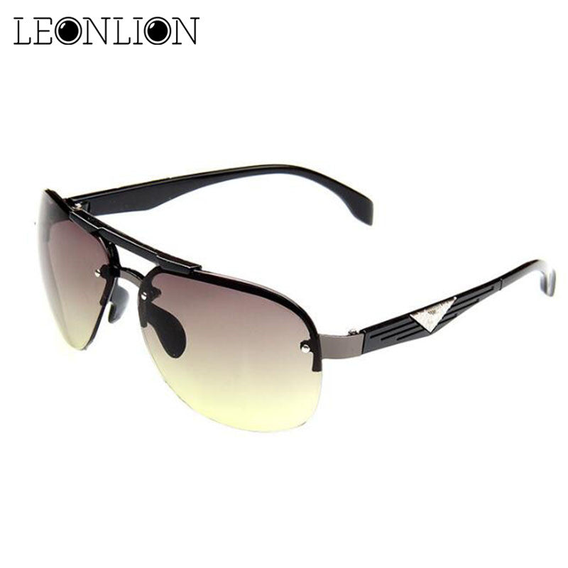 LeonLion Classic Vintage Sunglasses Man Driving HD Big Frame Sun Glasses Women Brand Designer UV400 Outdoor Oculos De Sol