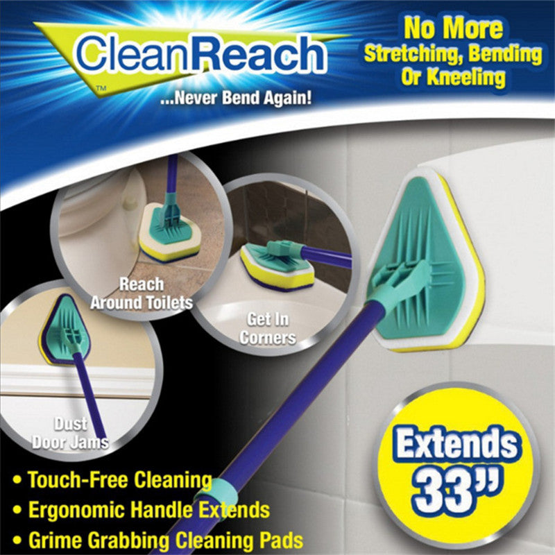Baseboard Buddy Simply Glide Extendable Microfiber Cleaning Product  Mop Sponge Mop 3 In 1 No Dead Mop