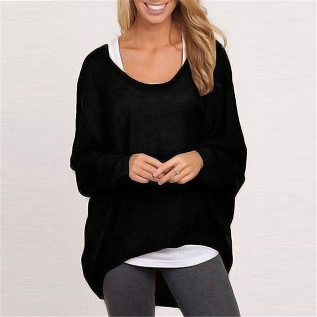 Women's Comfortable Casual Long Sleeve O-Neck Blouse