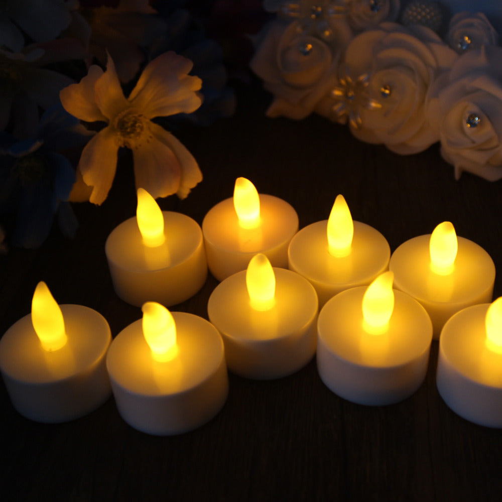 10 Piece: Romantic Tea-light Flameless Tea Candles