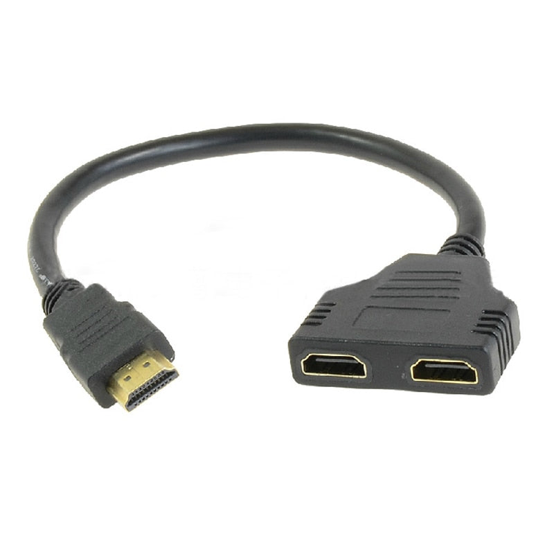 HDMI Male to Dual HDMI Female Splitter Cable