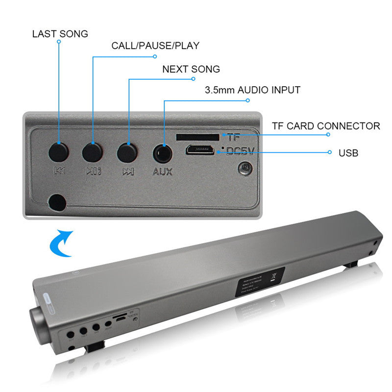 Enhanced Wireless Bluetooth Subwoofer Sound Bar