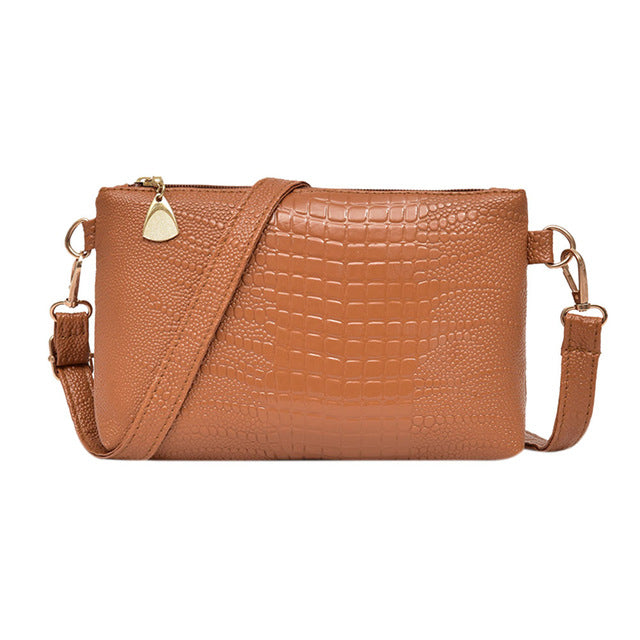 Luxury Brand Women Messenger Bag PU Leather Shoulder Bag Fashion Crossbody Bags Women Mini Handbag Small Zipper Envelope Clutch