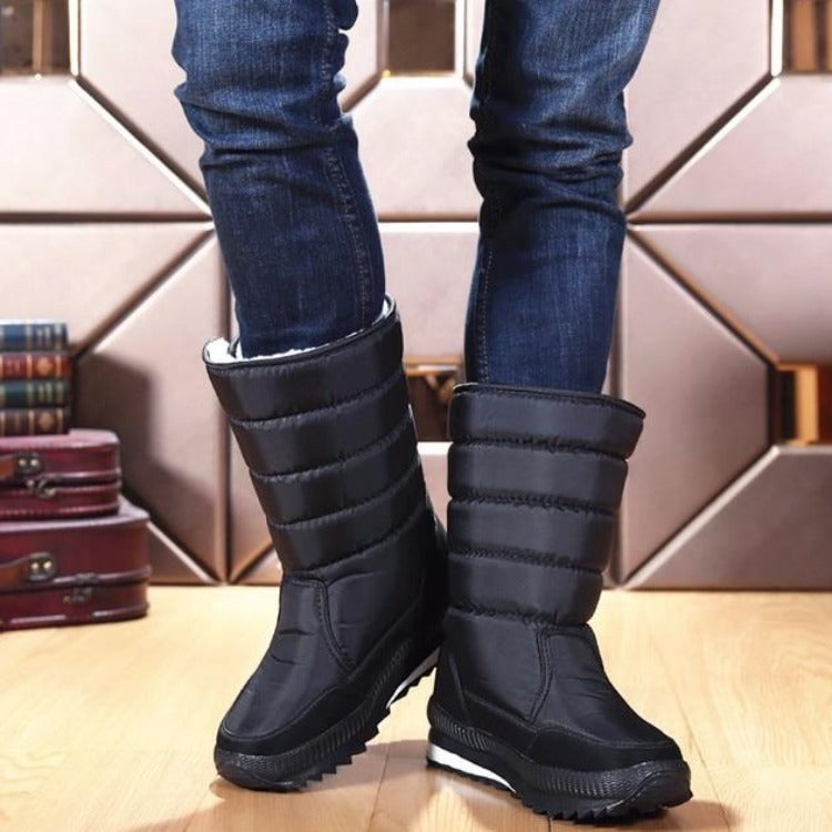 Men's thick Plush Waterproof Slip-Resistant Winter Shoes