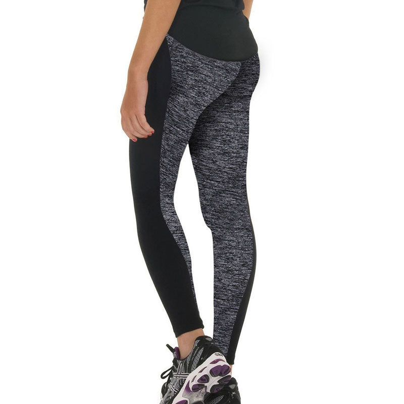 Women High Waist Elastic Leggings Patchwork   Warm Workout Fitness Pants Femme leggins Plus Size WA0090