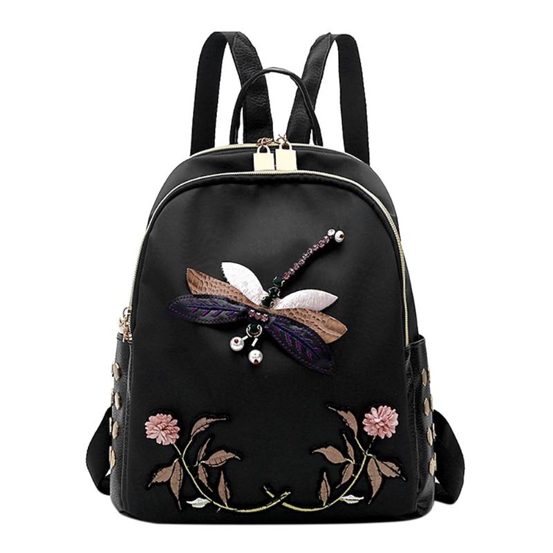 Women's Floral Embroidered Luxurious Designer Backpack