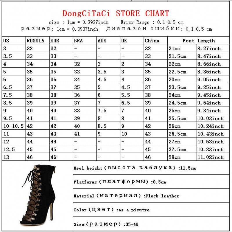 DiJiGirls women pumps peep toe high heels gladiator sandals shoes woman party wedding flock leather stiletto lace up summer boot