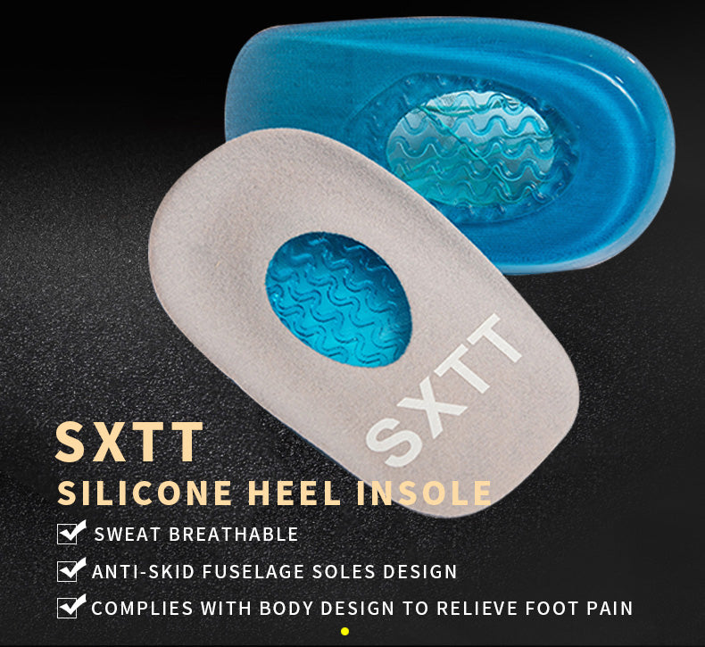 Orthopedic Silicone Gel Back Heel Pain Relief Insole Support Pads