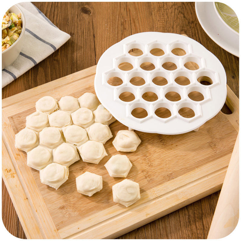 DIY White Plastic Dumpling Mold Maker Dough Press
