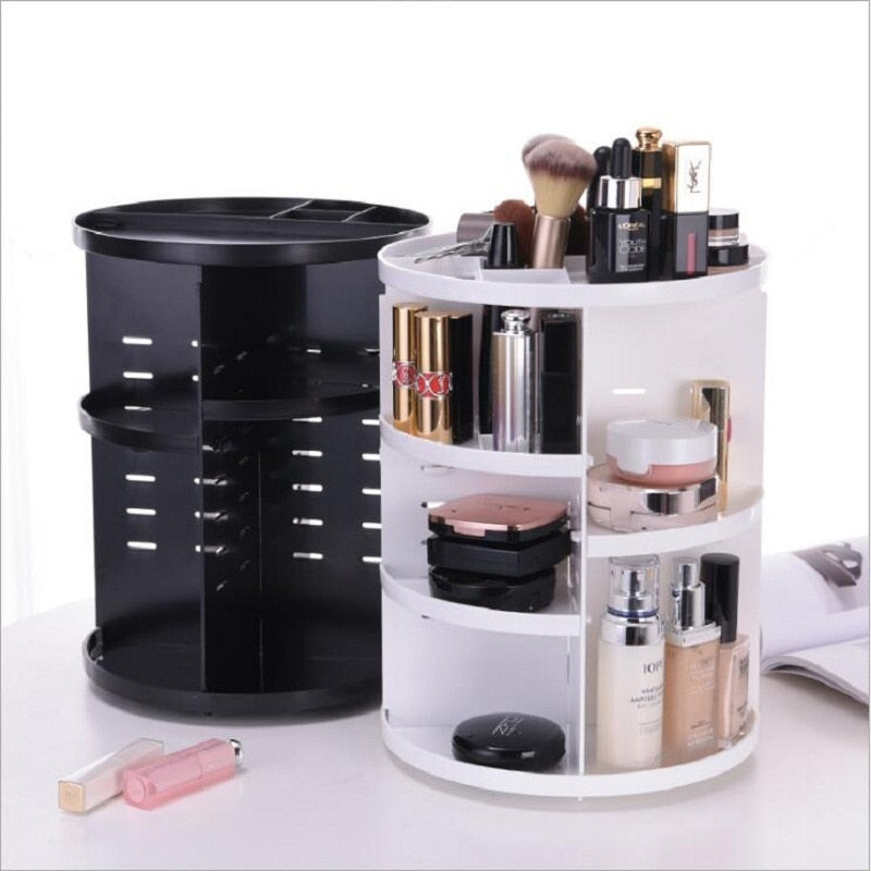 360 Rotating Makeup & Jewelry Organizer Unit