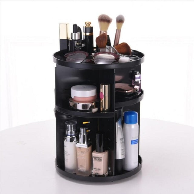 360 Rotating Makeup & Jewelry Organizer Unit