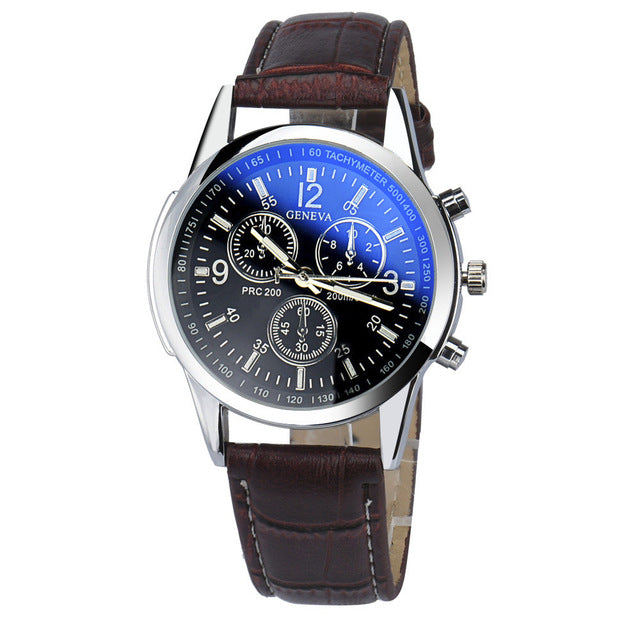 Men Casual Watches Leather Dress wristwatches Men Quartz Watch