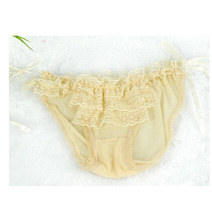 CR Women Panti 5pcs/lot High Quality   String Lace Brief Adjustable Straps Transparent Thong Panties AU247