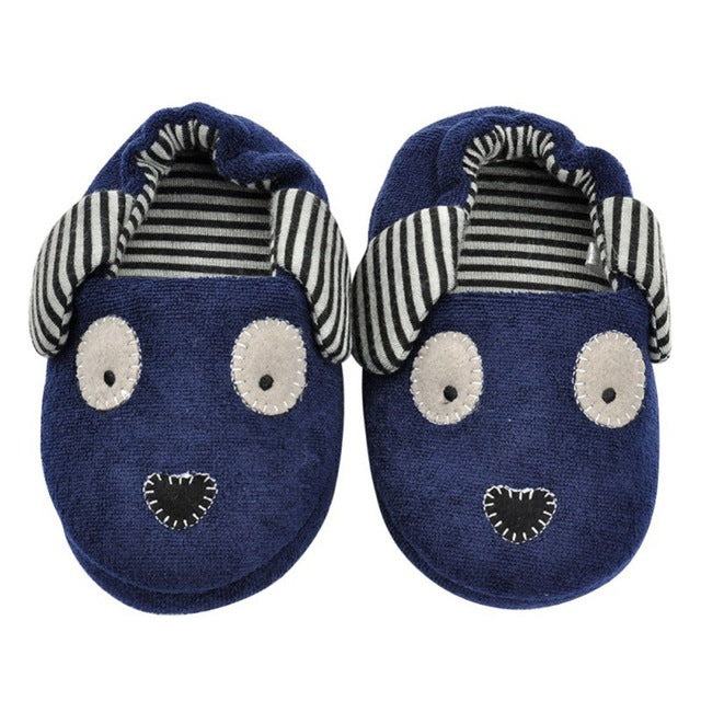 Bobora Brand Cute Rabbit Ears Children Cotton Slippers Home Indoor Anti Slip Baby Plastic Cartoon Slippers