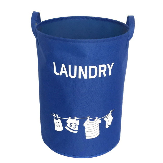Urijk Waterproof Oxford Clothing Laundry Baskets Washing Hotel Home Laundry Basket Storage Containers Kids Toys Organizer