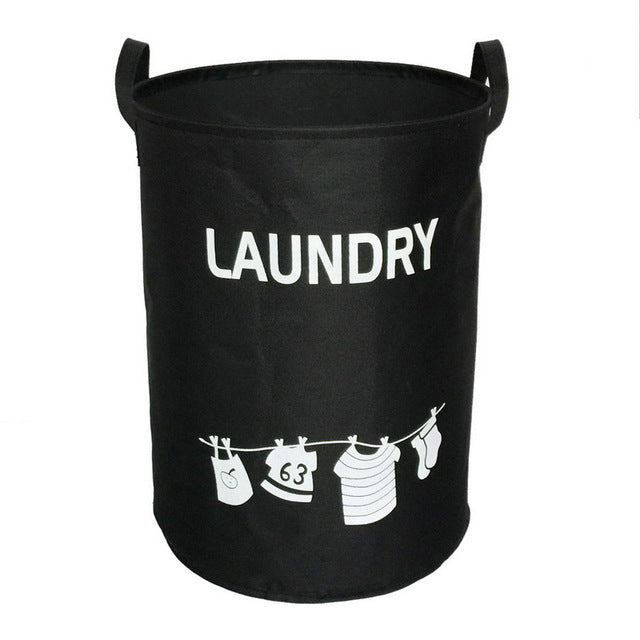 Urijk Waterproof Oxford Clothing Laundry Baskets Washing Hotel Home Laundry Basket Storage Containers Kids Toys Organizer