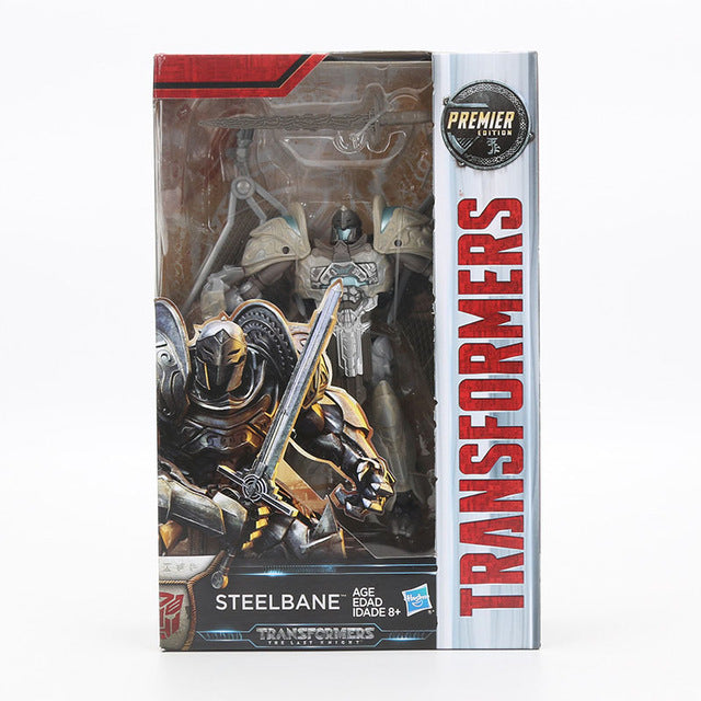 Transformers Toys The Last Knight Premier Edition Steelbane Deluxe Dinobot Slug Autobot Sqweeks Action Figures Collection Model