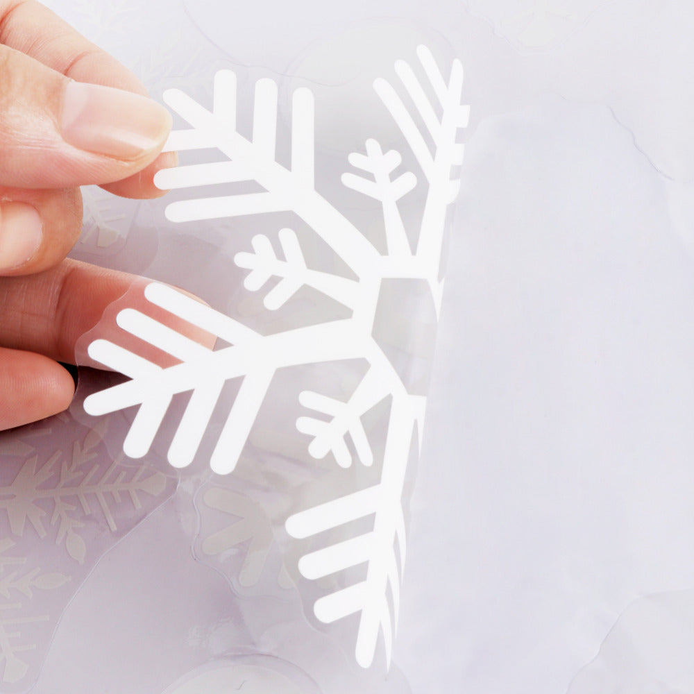 48 Piece: Christmas Snowflake Window Stickers