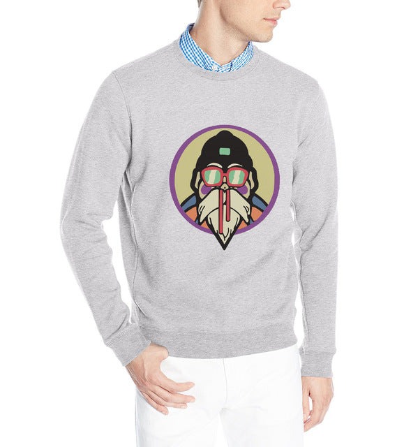 newest top Master Roshi print harajuku sweatshirt funny high quality hoody hoodies men hip hop streetwear brand tracksuits