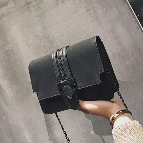 Women's Fashion Matte Leather Designer Shoulder Bag