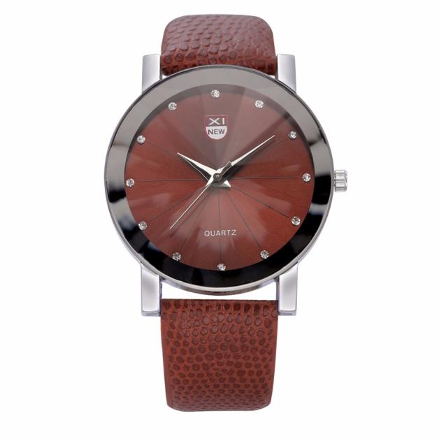 Men's Luxury Stainless Steel Leather Designer Quartz Wrist Watch