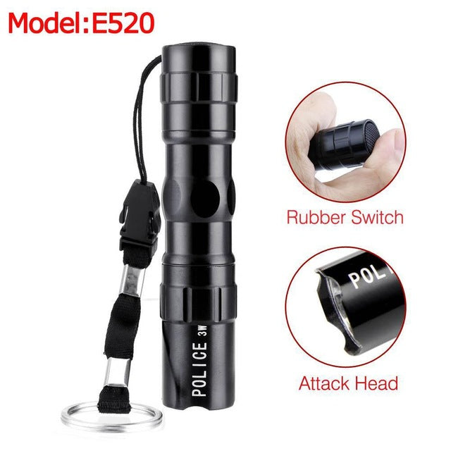 Waterproof Penlight flashlight 3800LM XPE led torch 3 modes bike light Zoom lanterna with pocket clip by AA/14500