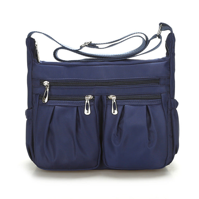 New Casual Nylon Bag Shoulder Bags Messenger Multilayer Bag Waterproof Nylon Lady Mom Casual Handbag Bolsos sac a main