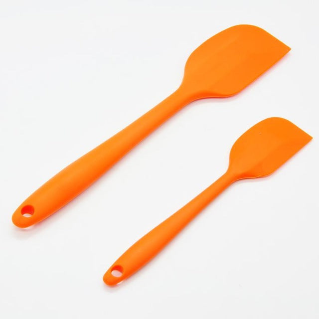 orange silicone spatula