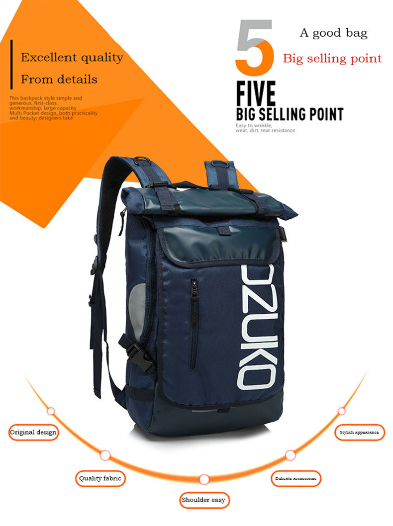 OZUKO Backpack Men's Designer Laptop Backpack High Quality Waterproof large 15.6 Inch Notebook Anti Theft Backpack Men Travel