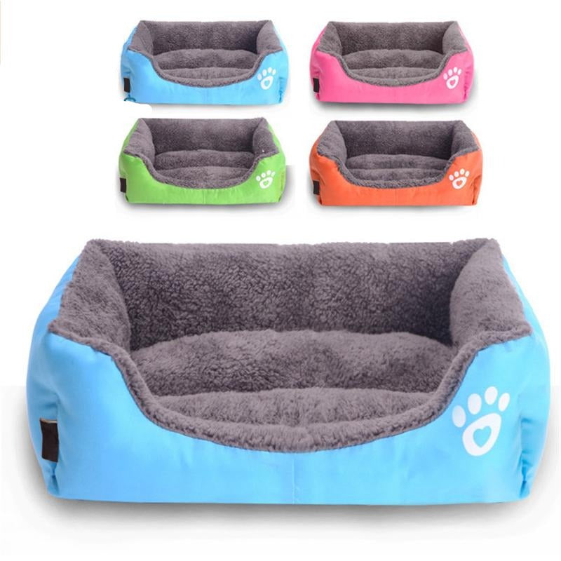 Rectangle Soft Dog House For Small Dog Middle Dog Mat Warm Cat Bed Nest Pet Sleeping Bag  Puppy Bed Cushion
