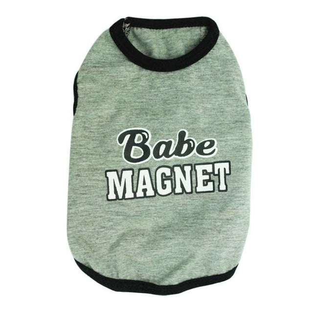 Pet Baby Magnet Cotton Jersey Vest Pet Clothing