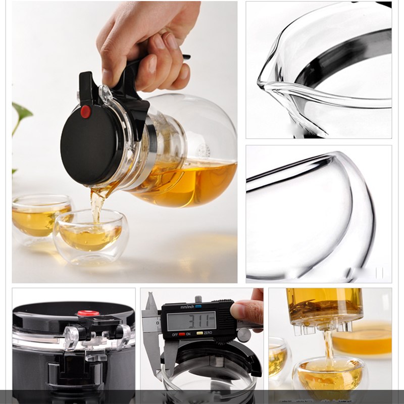 Heat Resistant Glass Coffee Maker / Teapot Infuser