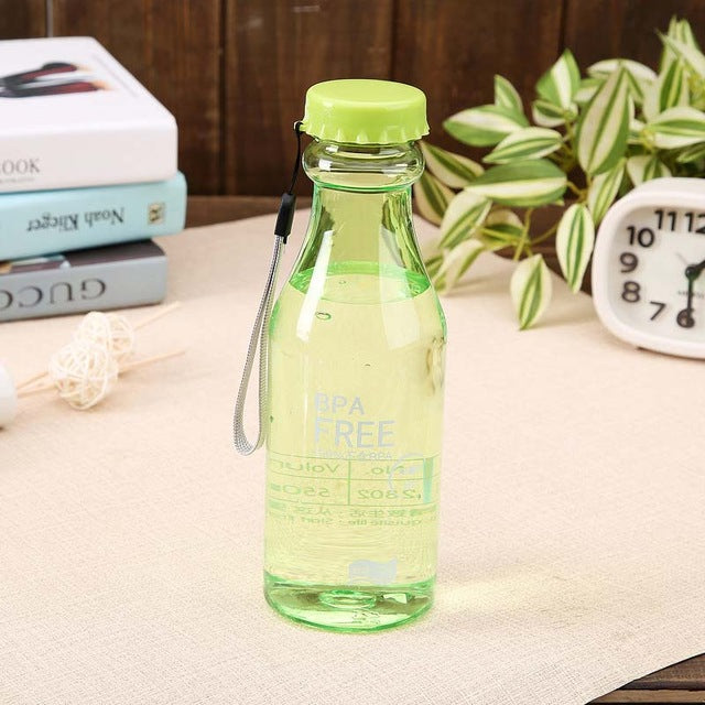 Portable 550ml Plastic Sports Water Bottle Container Leak-proof Bottles for Outdoor Riding Traveling Climbing Camping TB