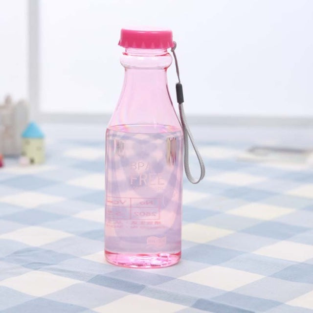 Portable 550ml Plastic Sports Water Bottle Container Leak-proof Bottles for Outdoor Riding Traveling Climbing Camping TB