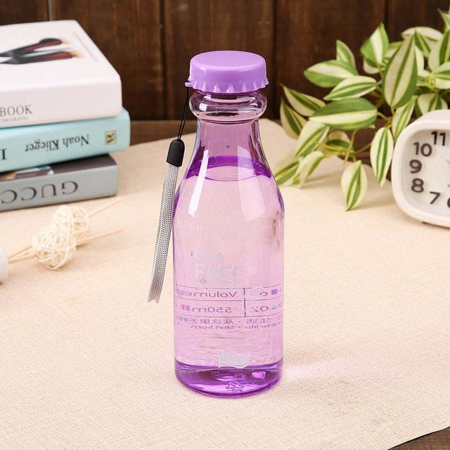 Portable 550ml Plastic Sports Water Bottle Container Leak-proof Bottles for Outdoor Riding Traveling Climbing Camping TB