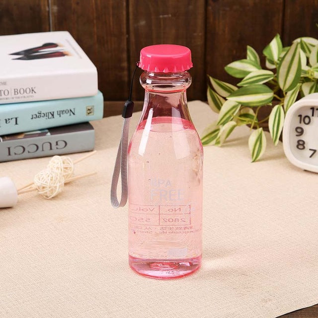 Portable 550ml Plastic Sports Water Bottle Container Leak-proof Bottles for Outdoor Riding Traveling Climbing Camping TB