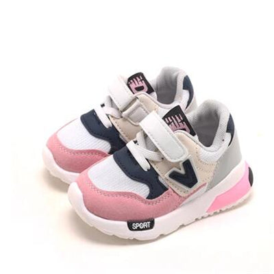 MHYONS Kids Shoes for Baby Boys Girls Children's Casual Sneakers Air Mesh Breathable Soft Running Sports Shoes Pink Gray