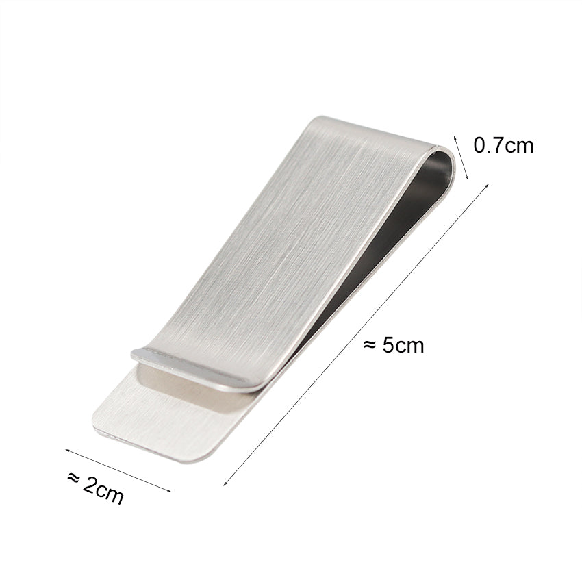 1PC High Quality Stainless Steel Metal Money Clip