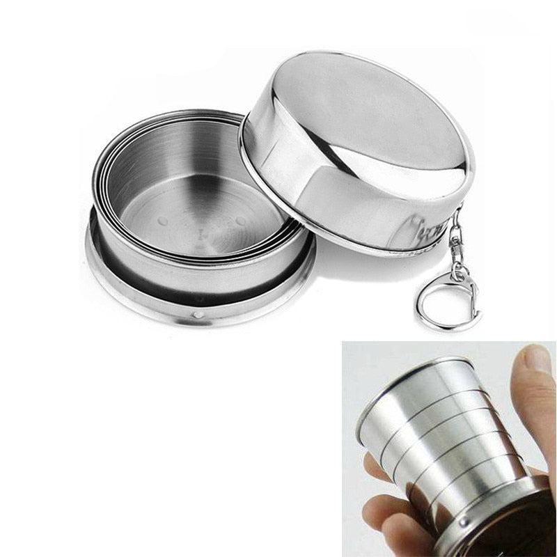 Stainless Steel Folding Outdoor Camping Cup