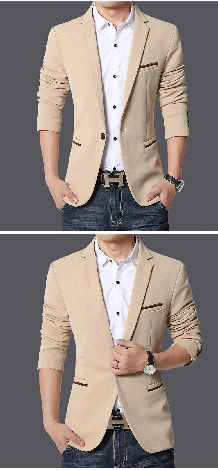 New Brand Men Blazer Casual Suits Slim Fit Suit Jacket Men Pure Cotton Costume Homme Terno Masculin Blazers Plus Size M-6XL