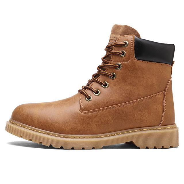 Men's High Quality PU Leather Working Boots