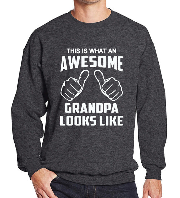 Sweatshirt men's sportswear This Is What An Awesome Grandpa Looks Like print hoody Crossfit hoodie mass effect tracksuits