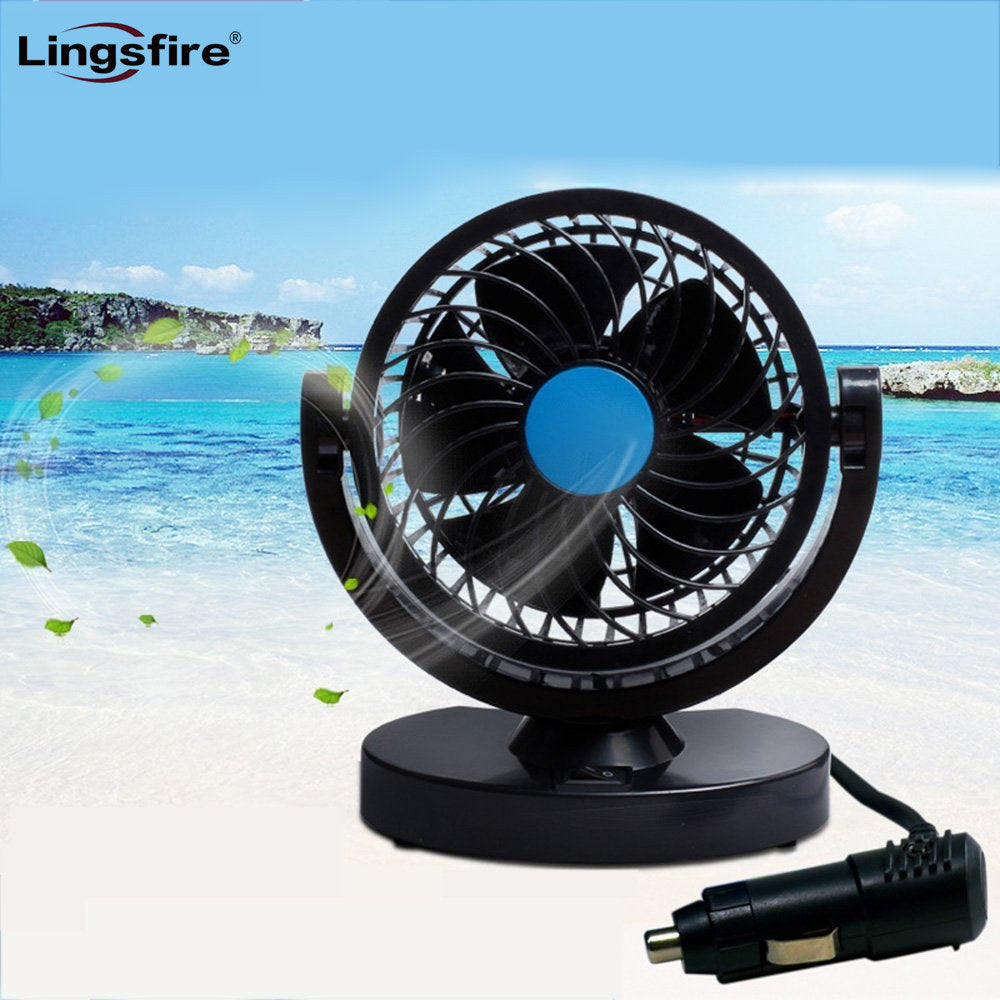 Electric Mini 360 Rotating Portable Car Fan