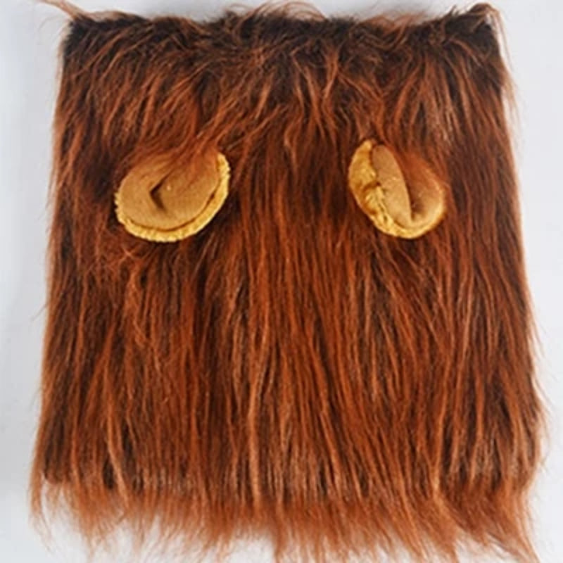 Dog Lion Mane With Ears Costume
