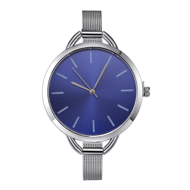 CMK Luxury European Style Ladies Watches Stainless Steel Elegant Big Dial Women Watch Casual Dress Female wristwatch clock
