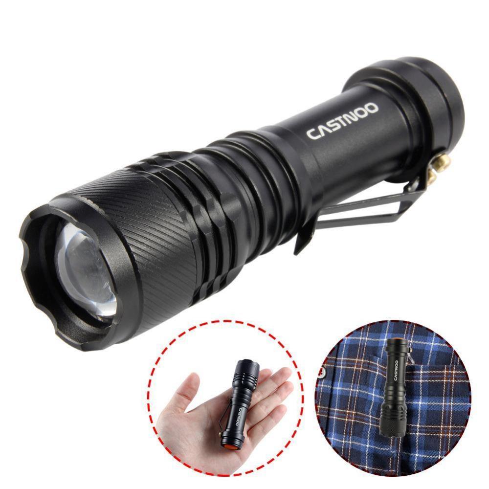 Zoomable 300 Lumens Waterproof LED Tactical Flashlight